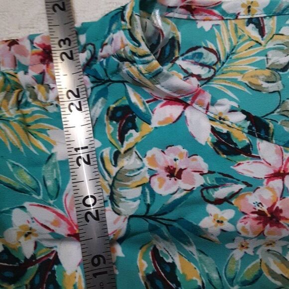 Counterparts Women's M Teal Polyester Top Blouse - Picture 12 of 12